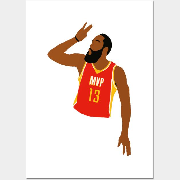 James Harden MVP Wall Art by rattraptees